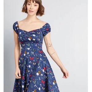 Collectif x MC Copacetic Charm A-line Midi Dress